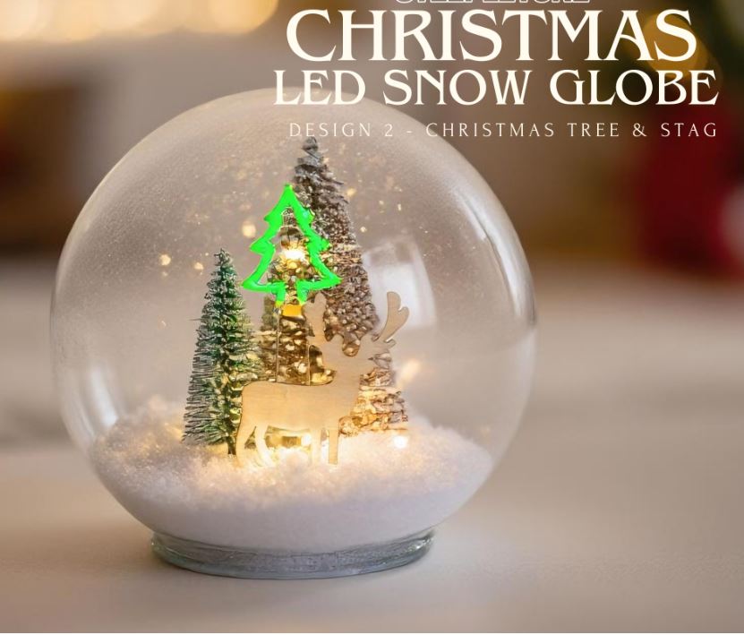 CHRISTMAS LED SNOW GLOBES