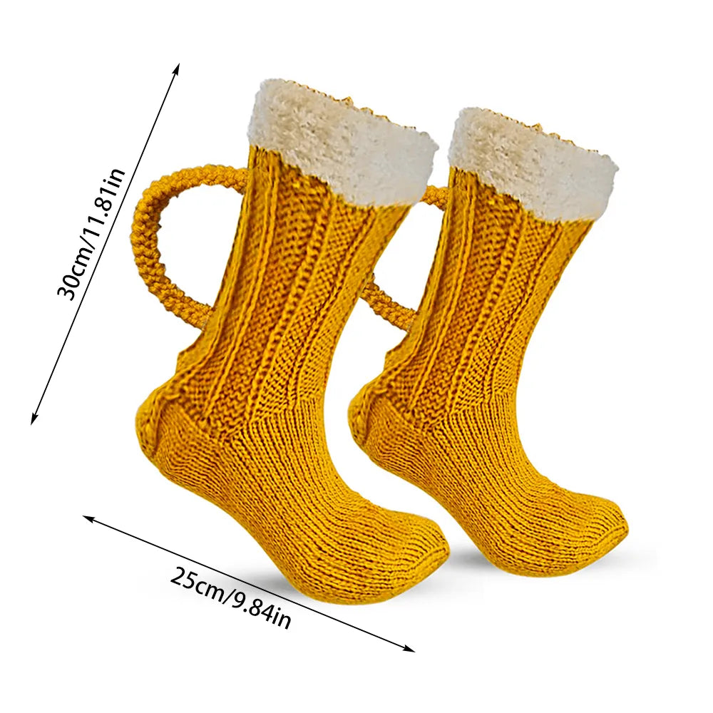 Novelty 3D Beer Mug Socks