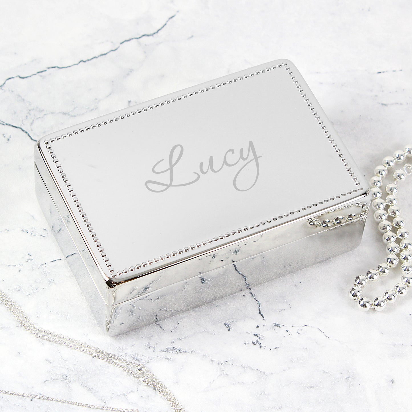 Personalised Name Rectangular Jewellery Box