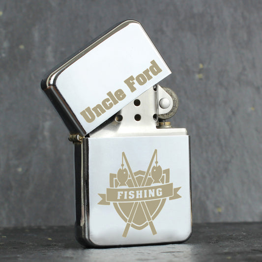 Personalised Fishing Crest Lighter