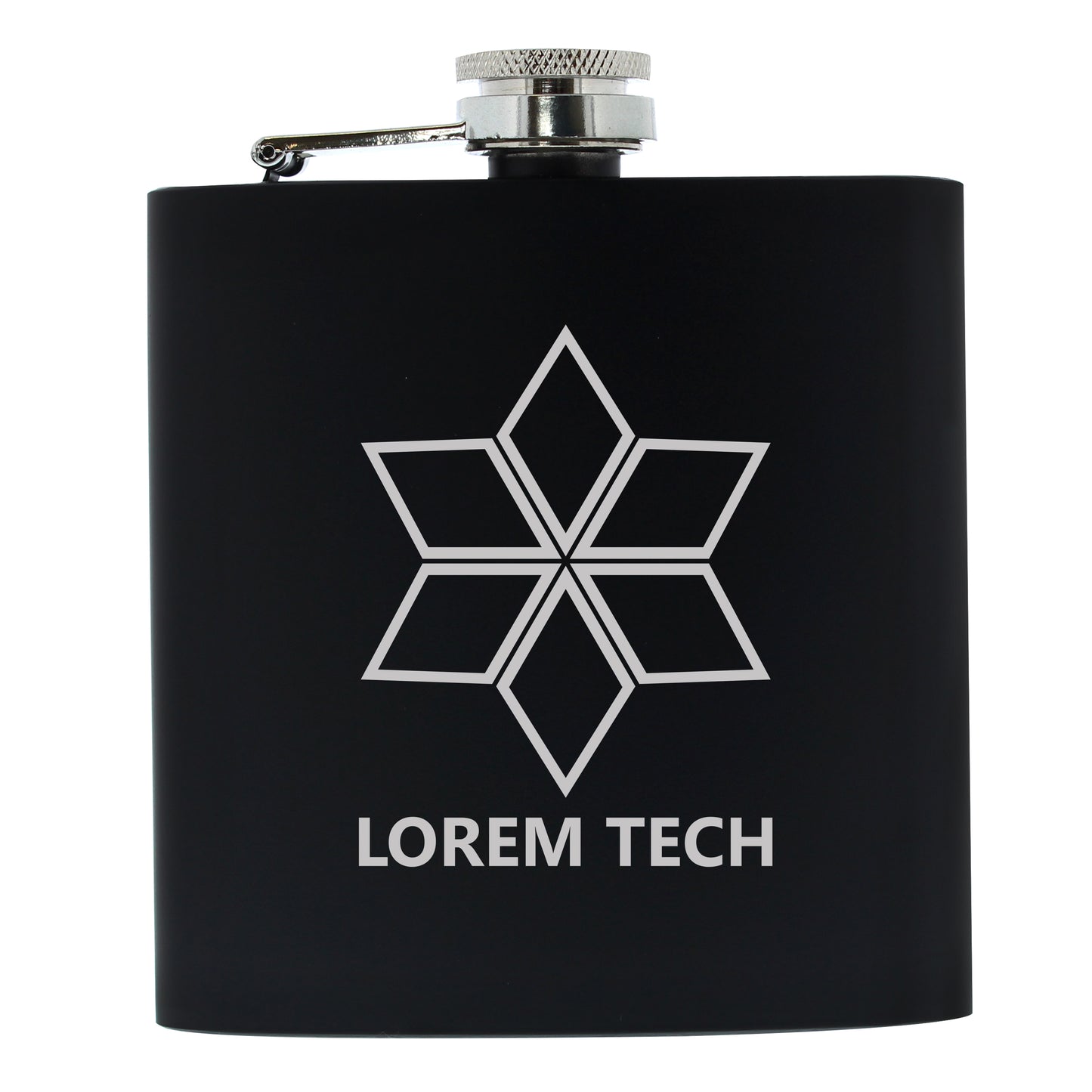 Bespoke Design Black Hip Flask