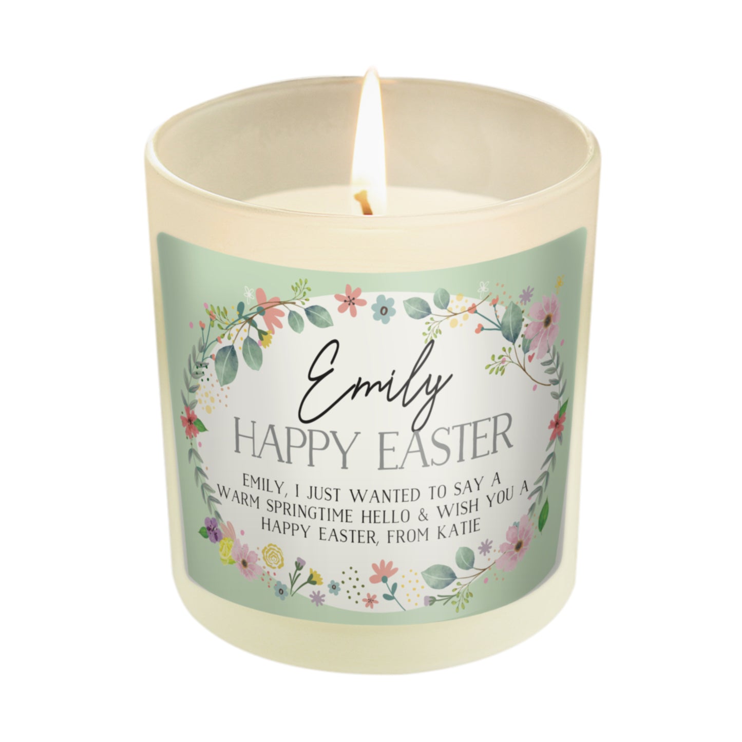 Personalised Springtime Scented Jar Candle