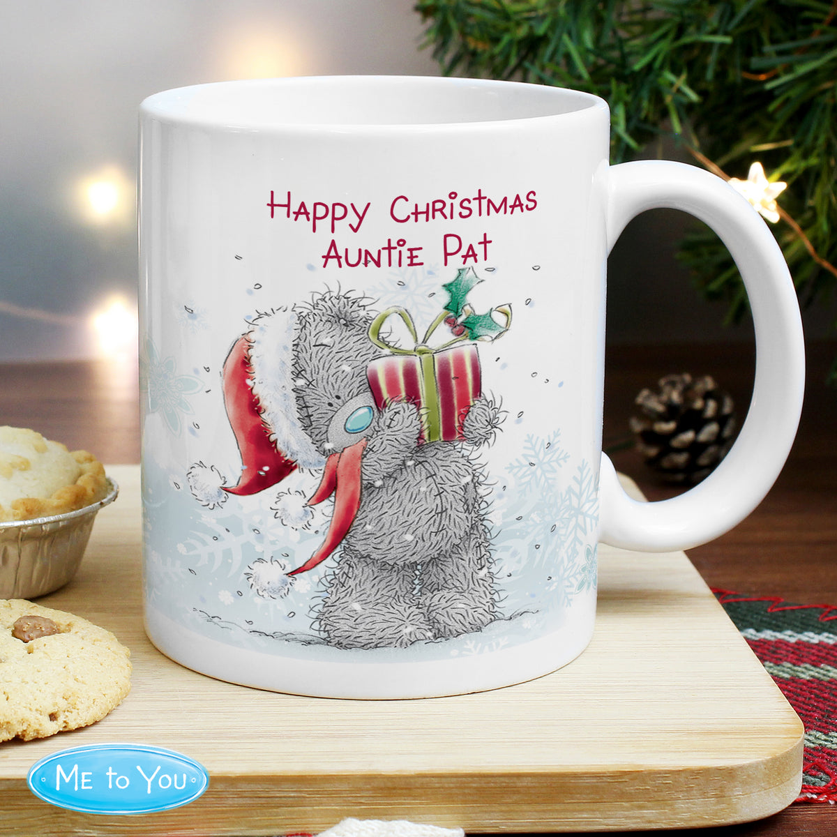Personalised Me To You Christmas Present Mug