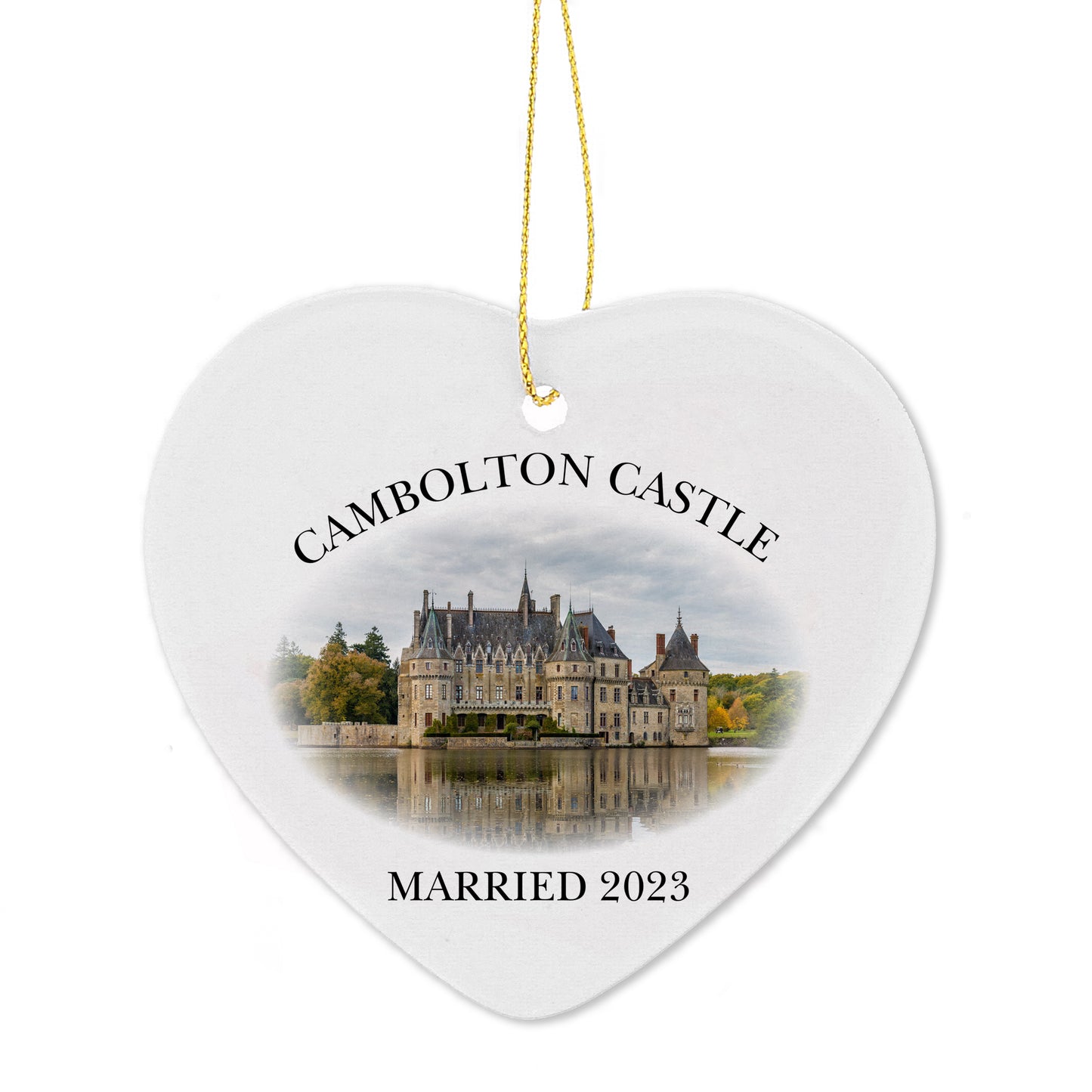 Bespoke Design Ceramic Hanging Heart Decoration