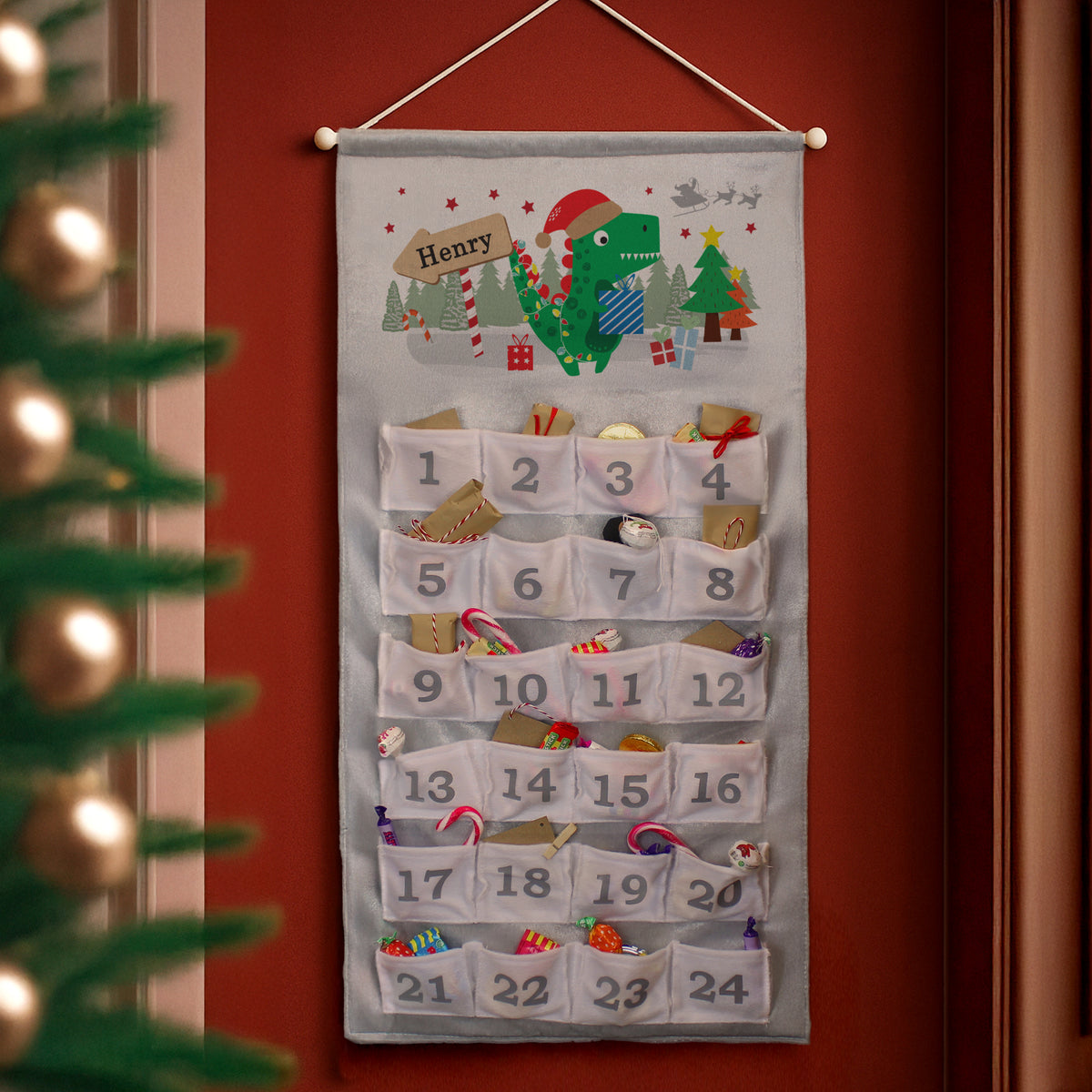 Personalised Dinosaur Advent Calendar