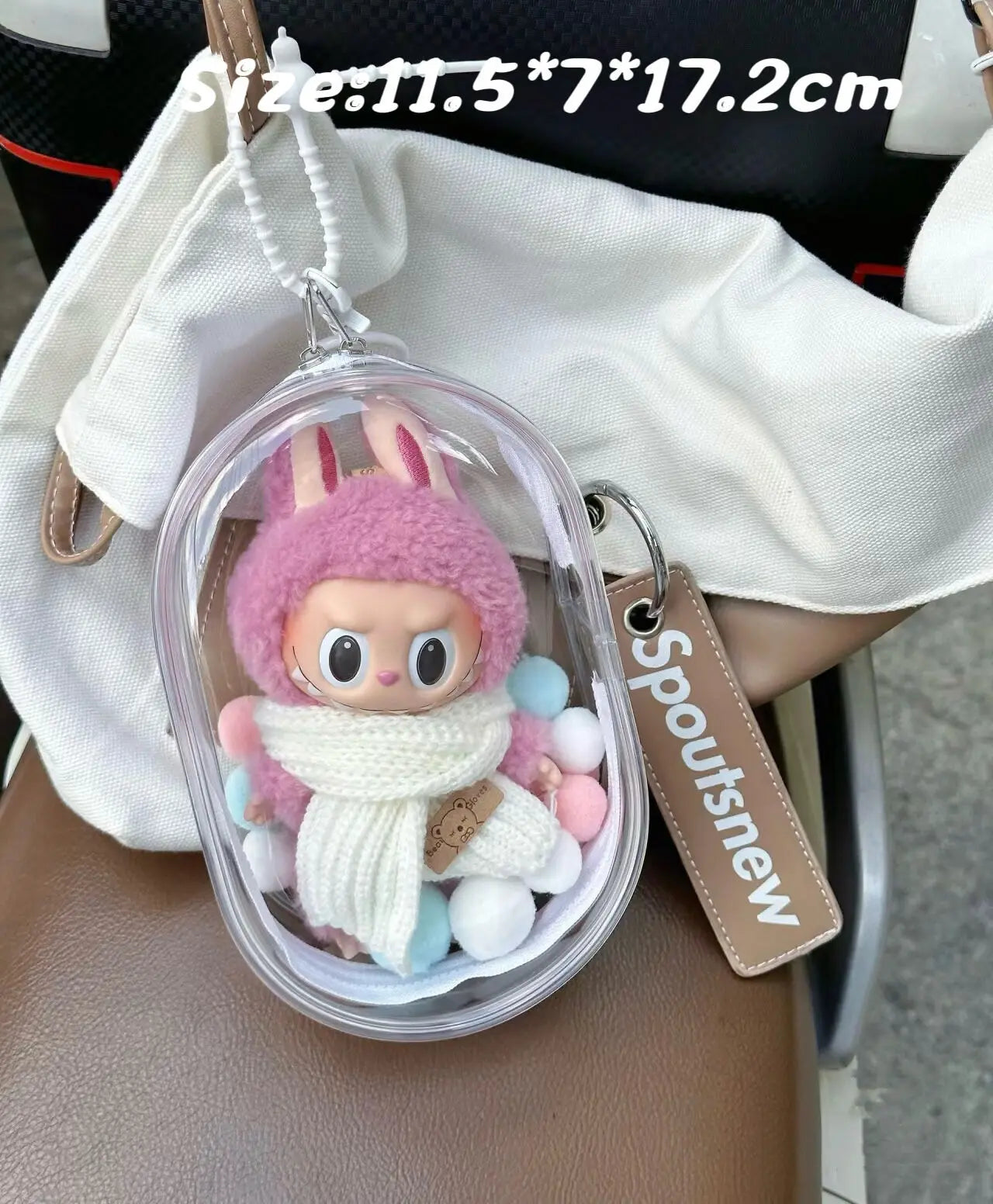 Labubu 17cm Transparent Bag