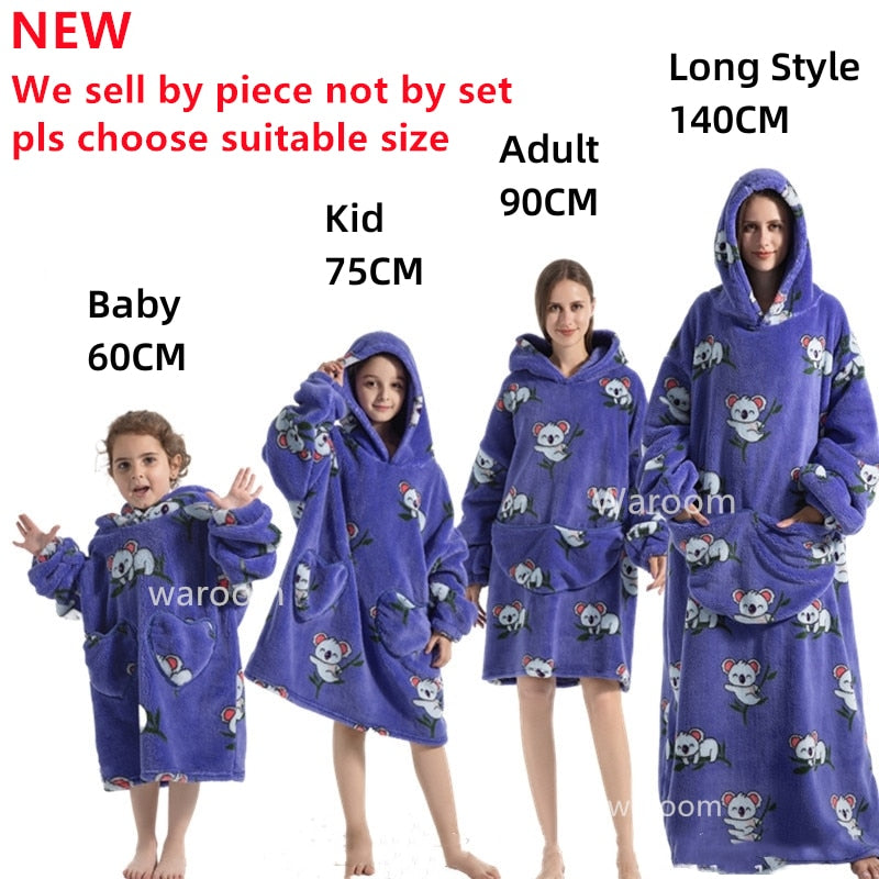 Oversized Blanket Hoodies For Adults and Childern