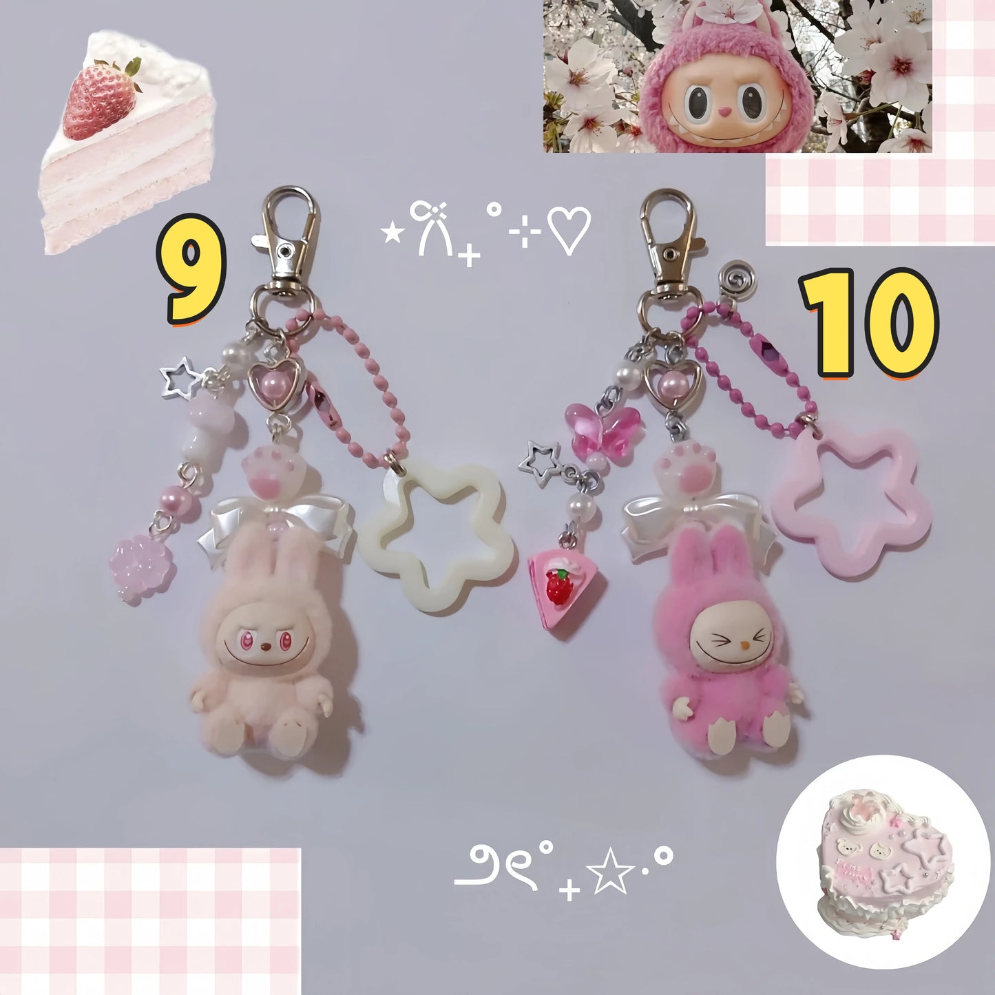 Handmade Inspired By Labubu Aesthetic Design Keyring