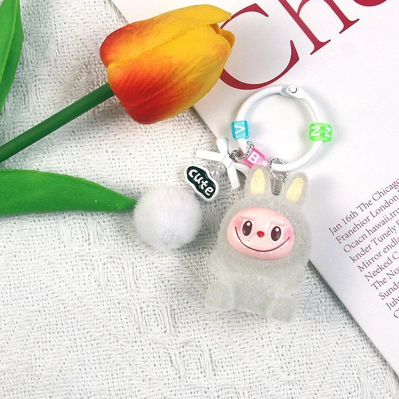 Inspired By Labubu Glow in the Dark Keyring