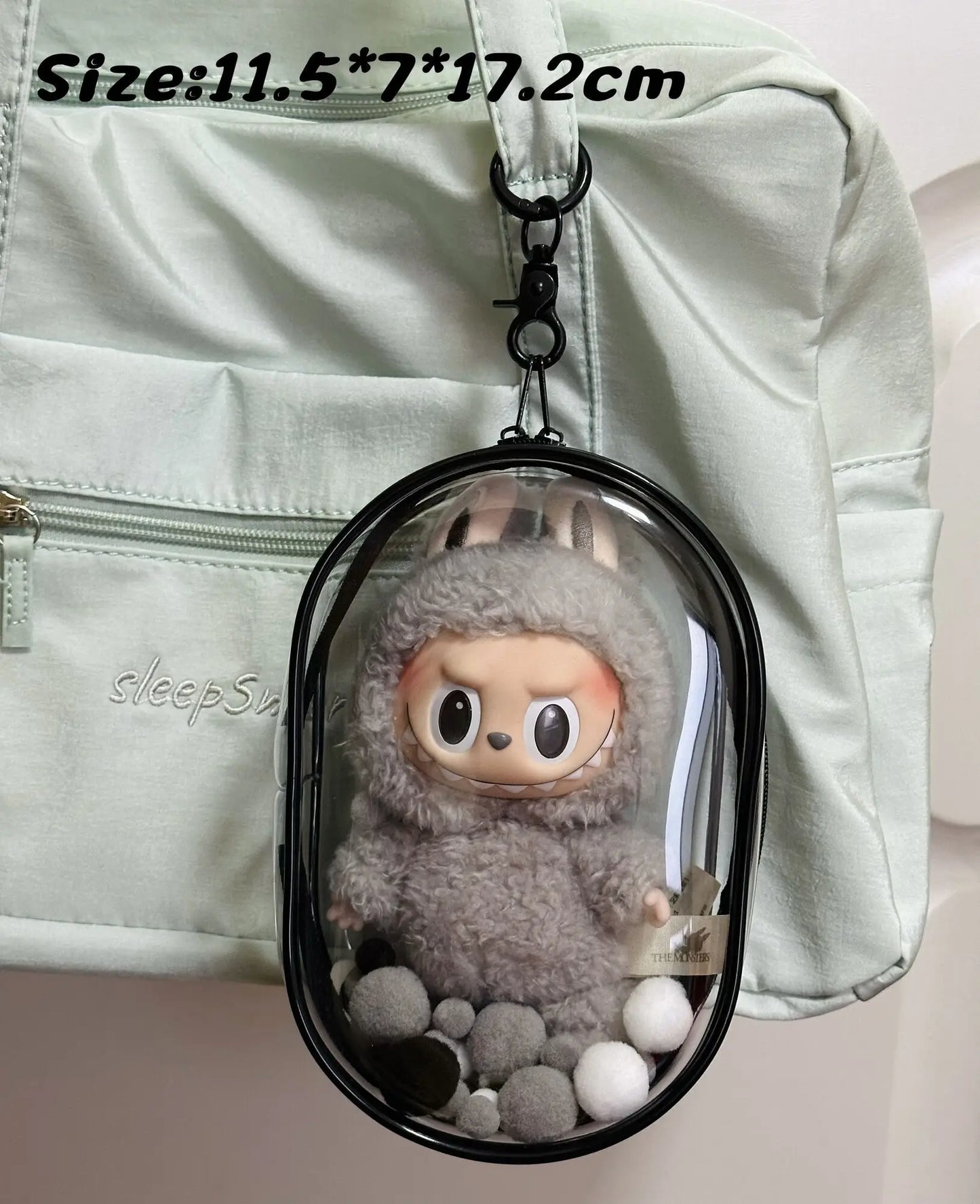 Labubu 17cm Transparent Bag