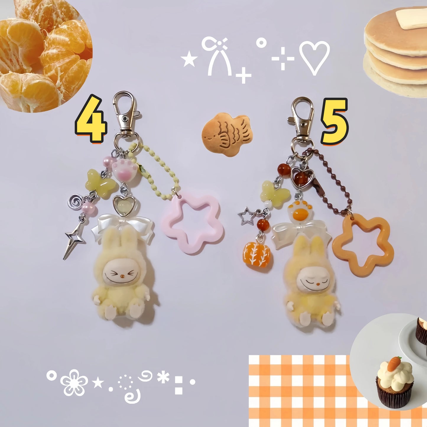 Handmade Inspired By Labubu Aesthetic Design Keyring