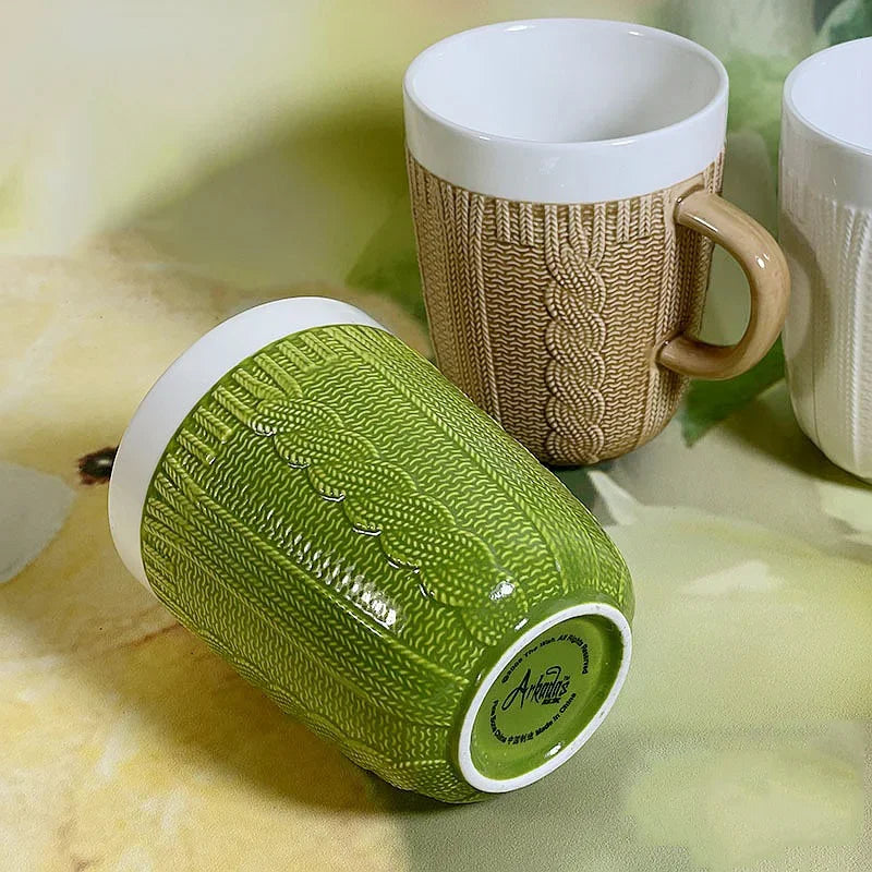 3D Wool Knitting Mugs New Design