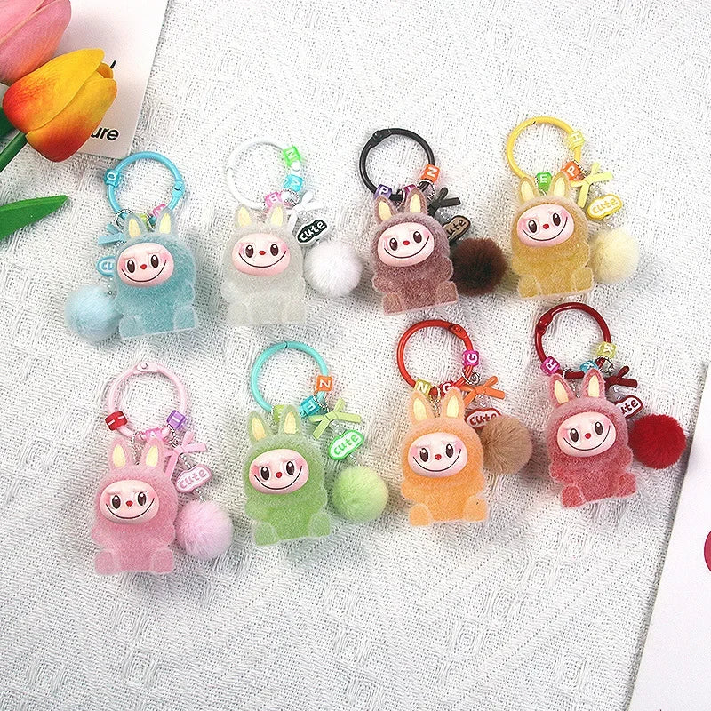 Inspired By Labubu Glow in the Dark Keyring