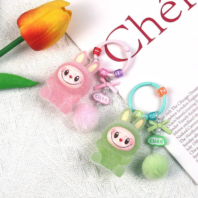 Inspired By Labubu Glow in the Dark Keyring