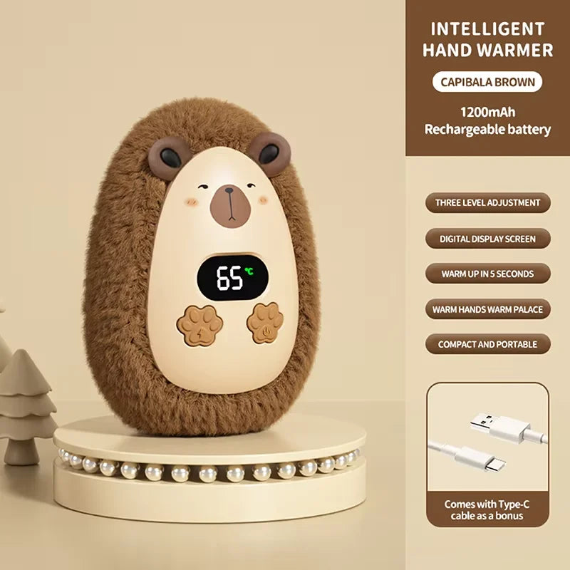 Plush Hand Warmer Winter Mini Portable Smart Temperature Control Hand Warmer