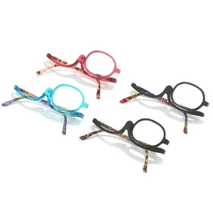 Magnified Makeup Glasses with Flip Lens