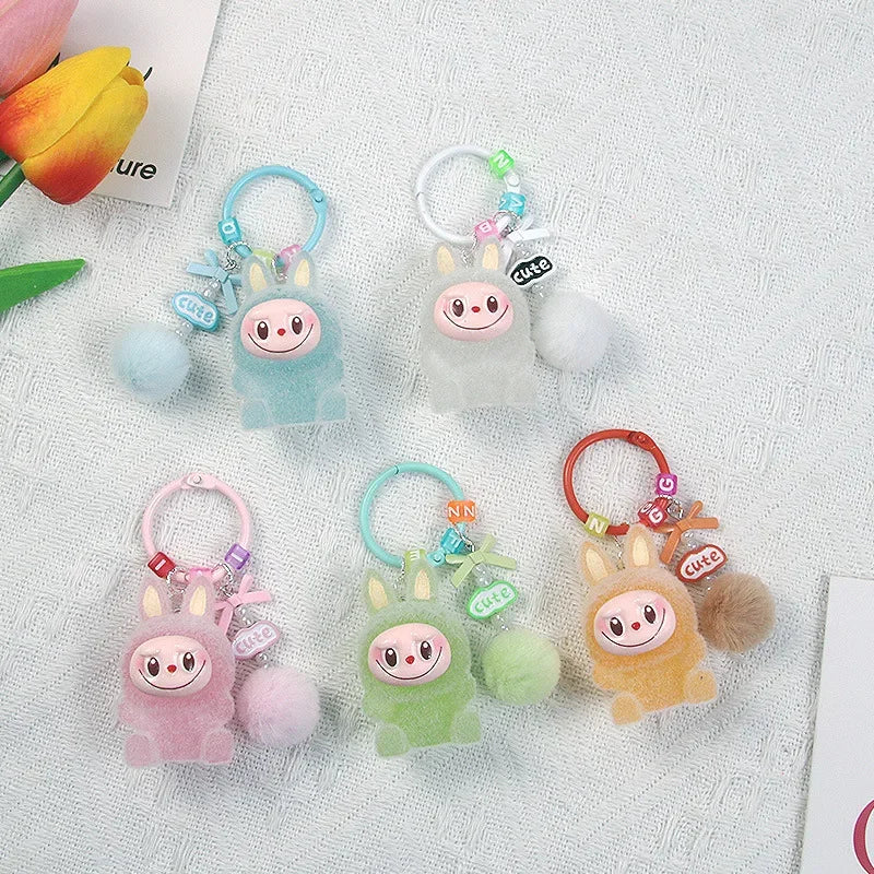 Inspired By Labubu Glow in the Dark Keyring