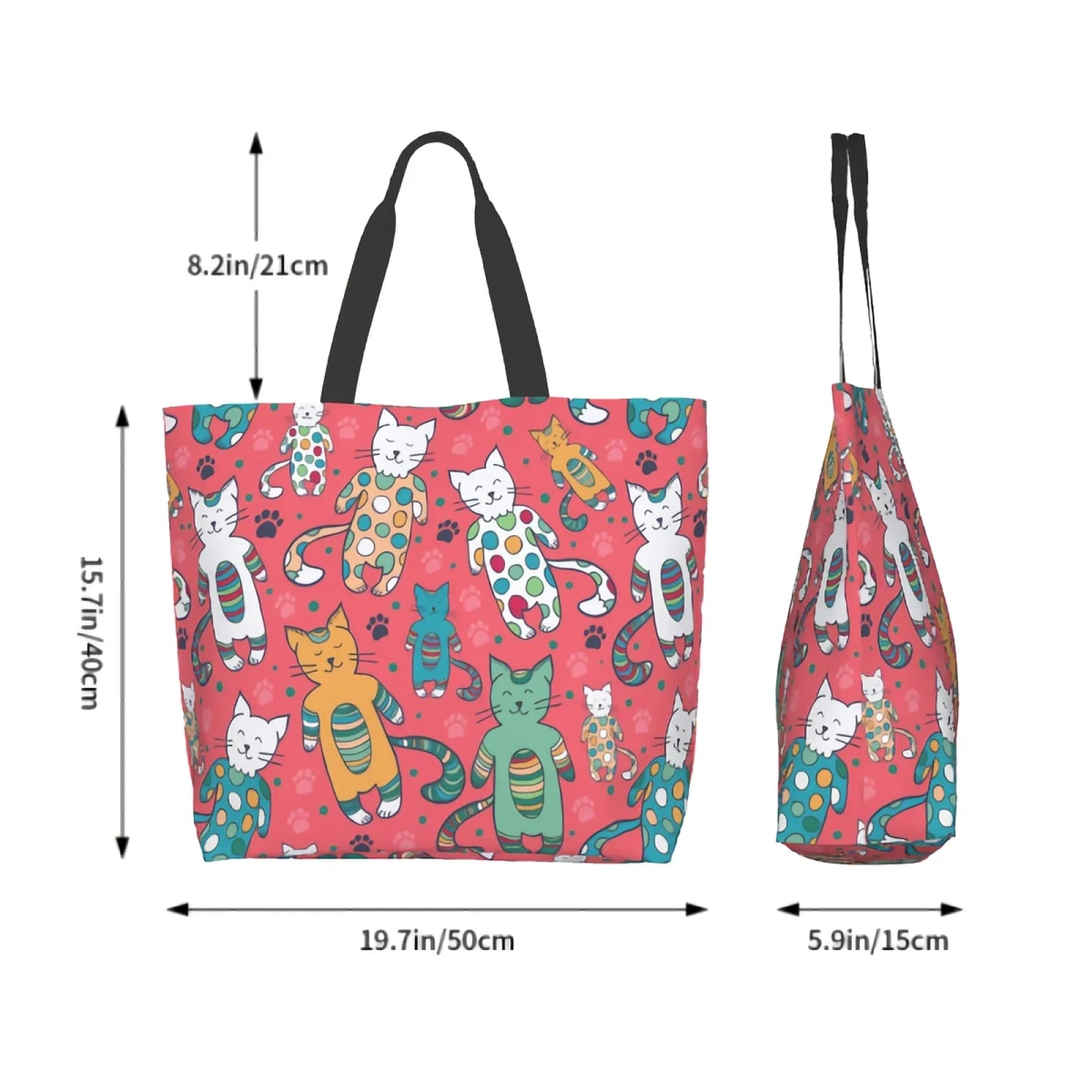 Canvas Tote Cat Bag