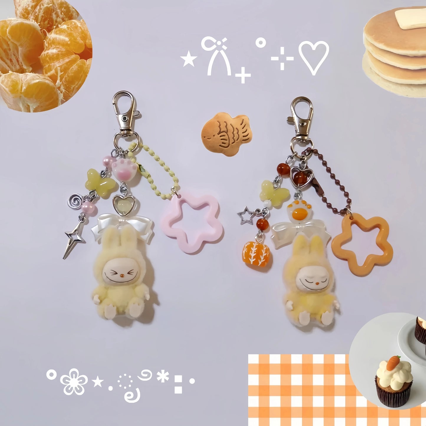 Handmade Inspired By Labubu Aesthetic Design Keyring