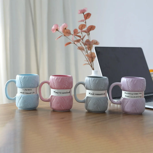3D Wool Knitting Mugs New Design