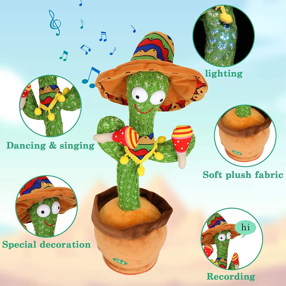LED Talking Dancing Cactus Toy