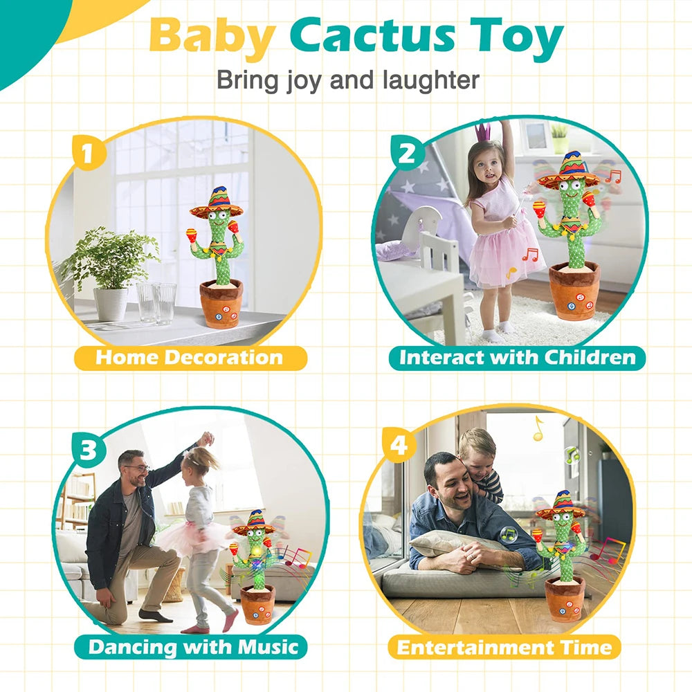 LED Talking Dancing Cactus Toy