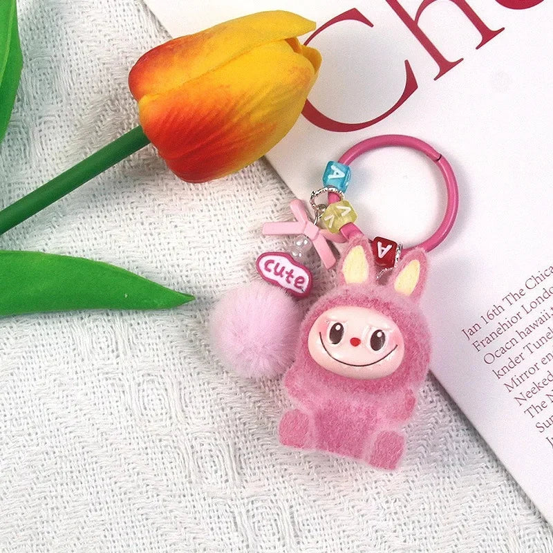 Inspired By Labubu Glow in the Dark Keyring
