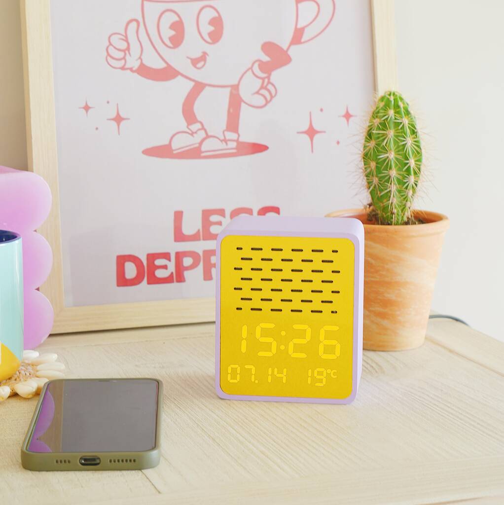 Rise Play - Bedside Digital Alarm Clock and Bluetooth Speaker