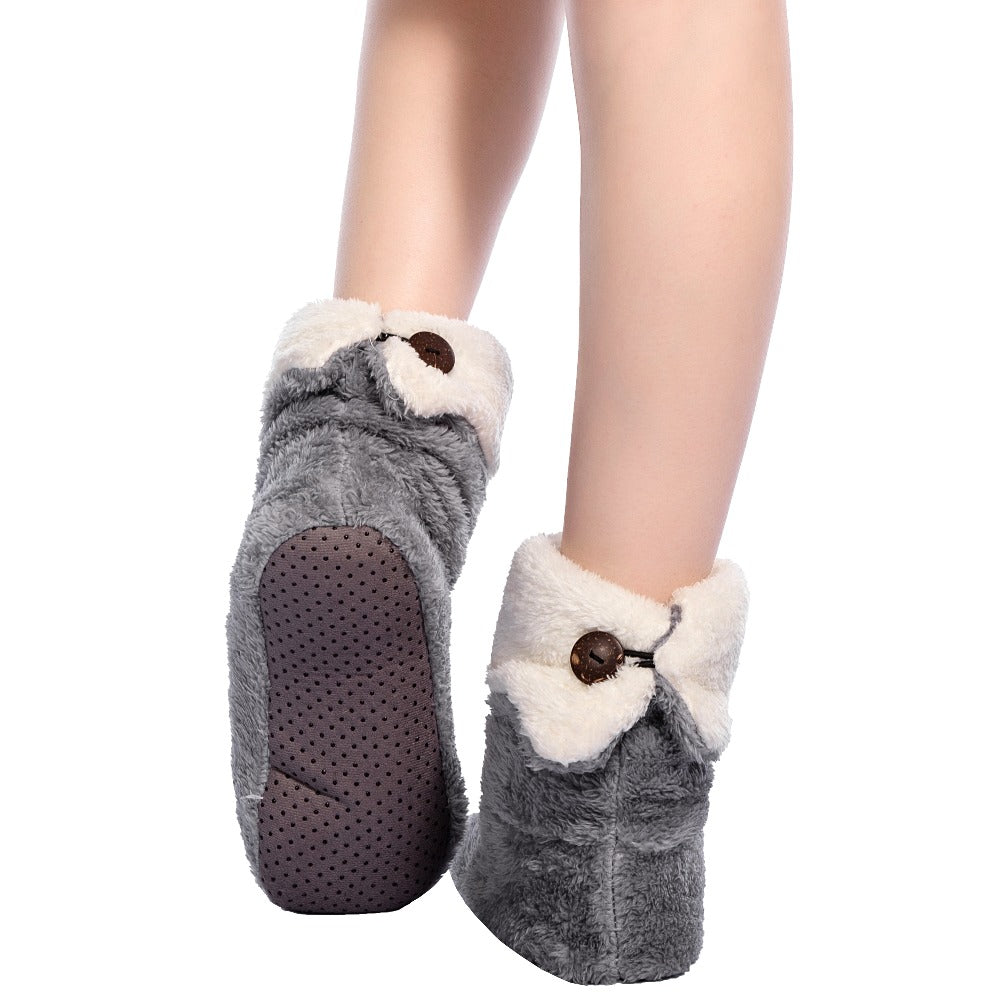 Women Fleece Winter Indoor Boots Slippers