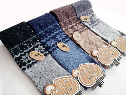Retro Snowflake Leg Warmers