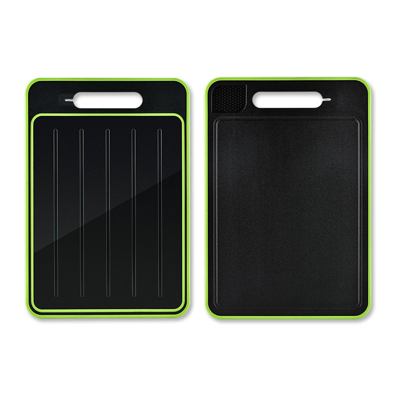 4 in 1 Double-Side Chopping Board With Defrosting Function