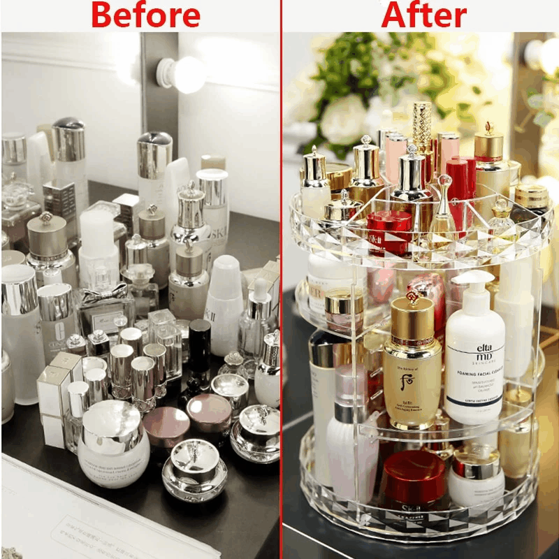 360 Degree Rotation Makeup Organiser