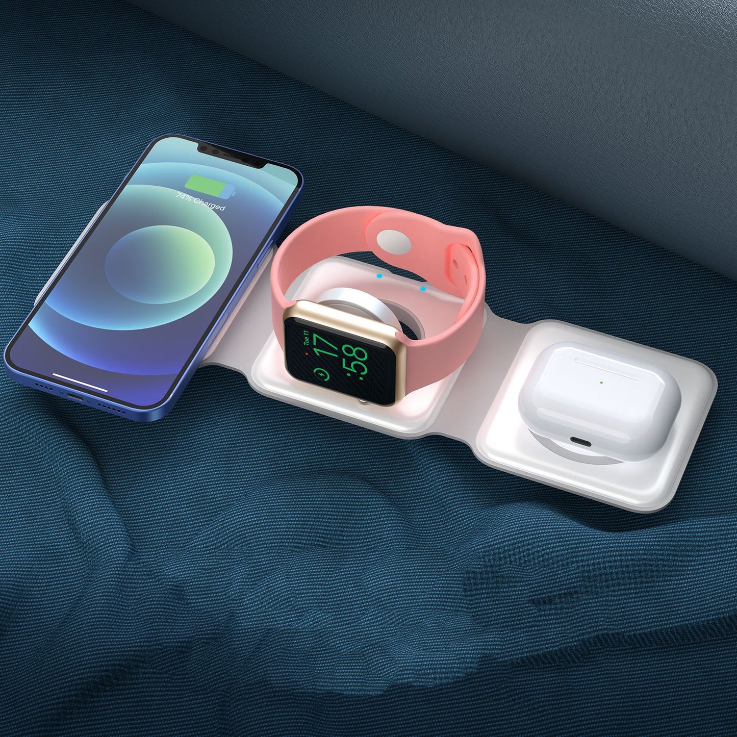3-in-1 Foldable Wireless Charging Pad