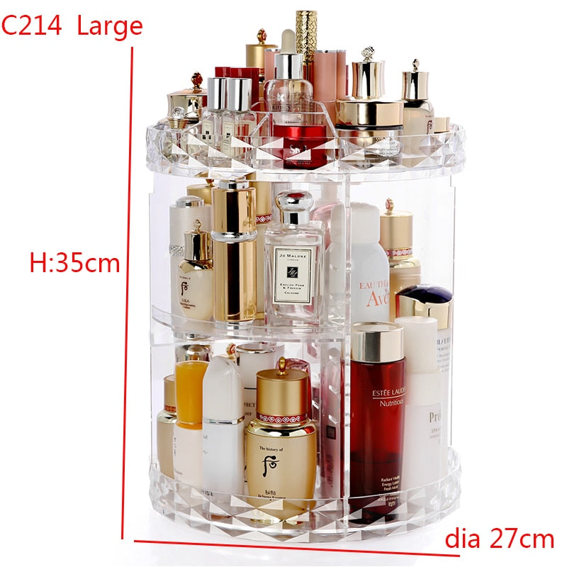 360 Degree Rotation Makeup Organiser
