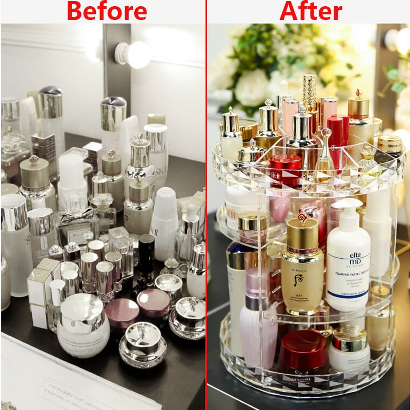 360 Degree Rotation Makeup Organiser