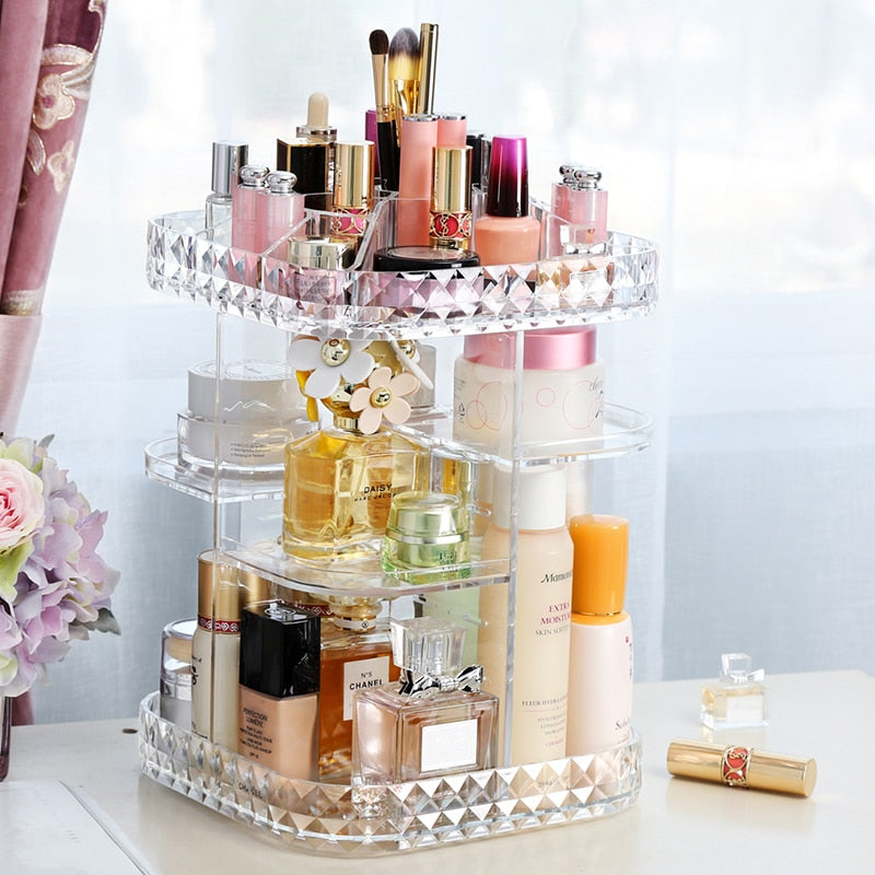 360 Degree Rotation Makeup Organiser