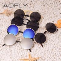 Vintage Unisex Sunglasses Round Designer Steam Punk Metal