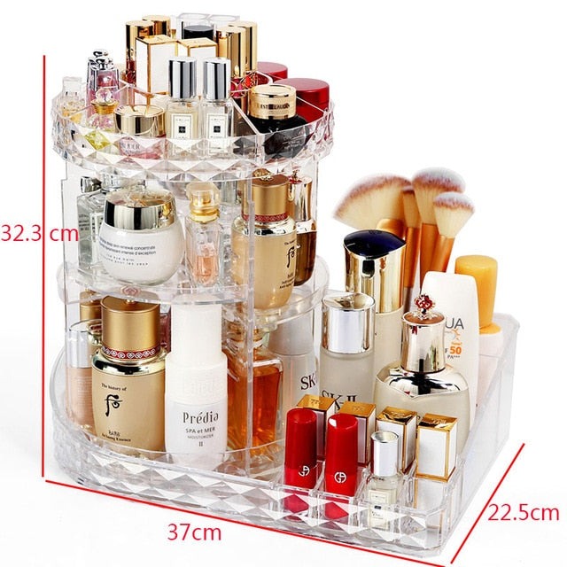 360 Degree Rotation Makeup Organiser