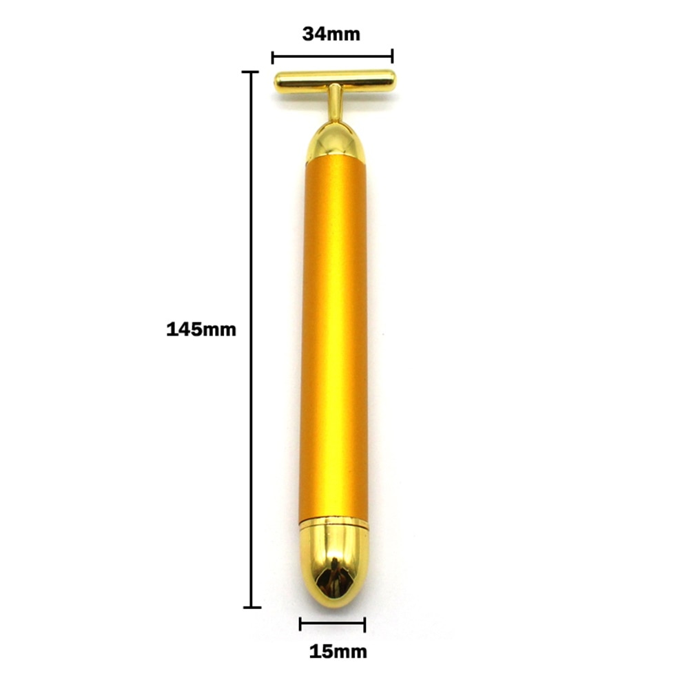 24k Gold Vibrating Facial Massage Roller