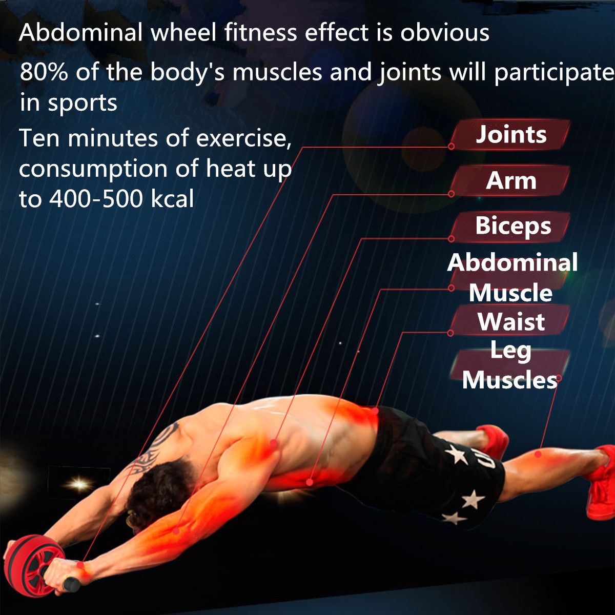 ABS Abdominal Roller Exercise Wheel