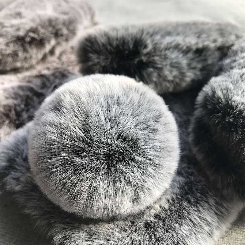 3D Plush Rabbit Ear Furry iPhone Case