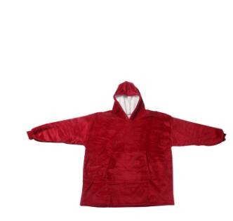 Oversize Soft Fleece Blanket Hoody With Sleeves
