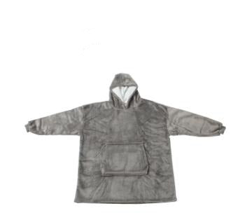 Oversize Soft Fleece Blanket Hoody With Sleeves