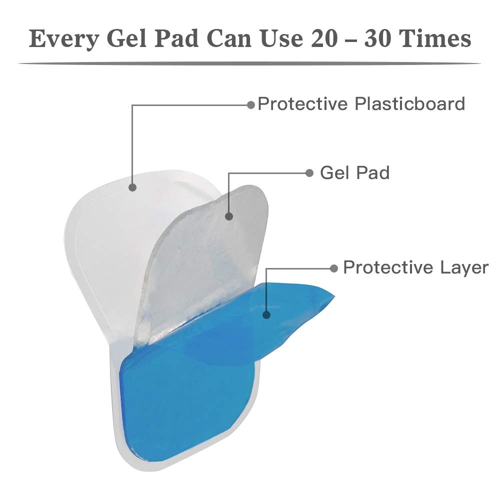 14Pcs Gel Pads for EMS Abdominal ABS Belt