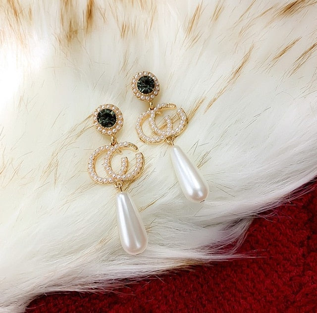 Crystal Diamante Dangle Drop Earrings