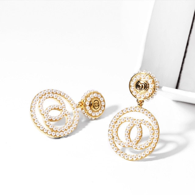 Crystal Diamante Dangle Drop Earrings