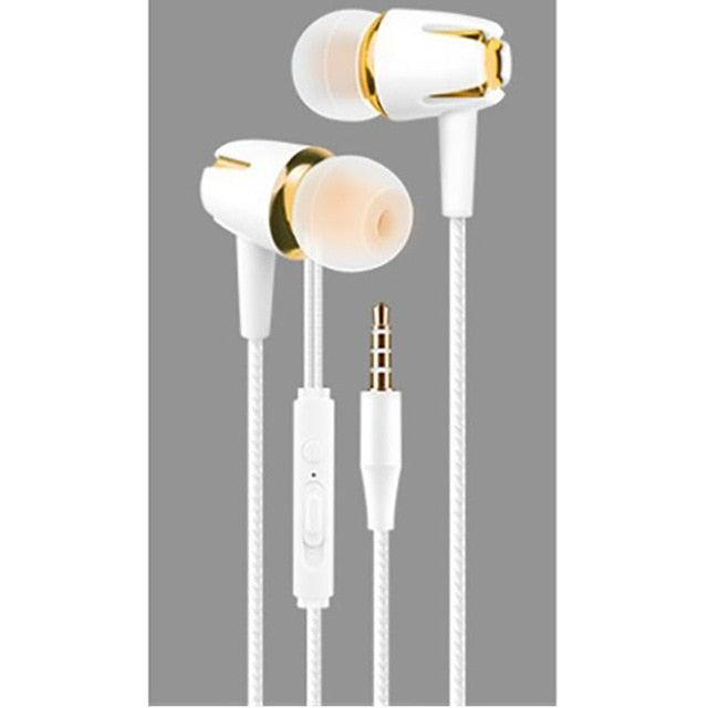 Glow In The Dark Zipper Earphones With Microphone