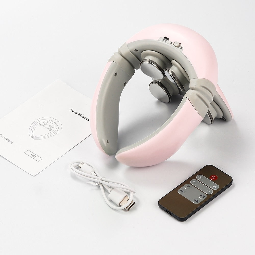 4D Magnetic  Neck Shoulder Massager with Remote Control