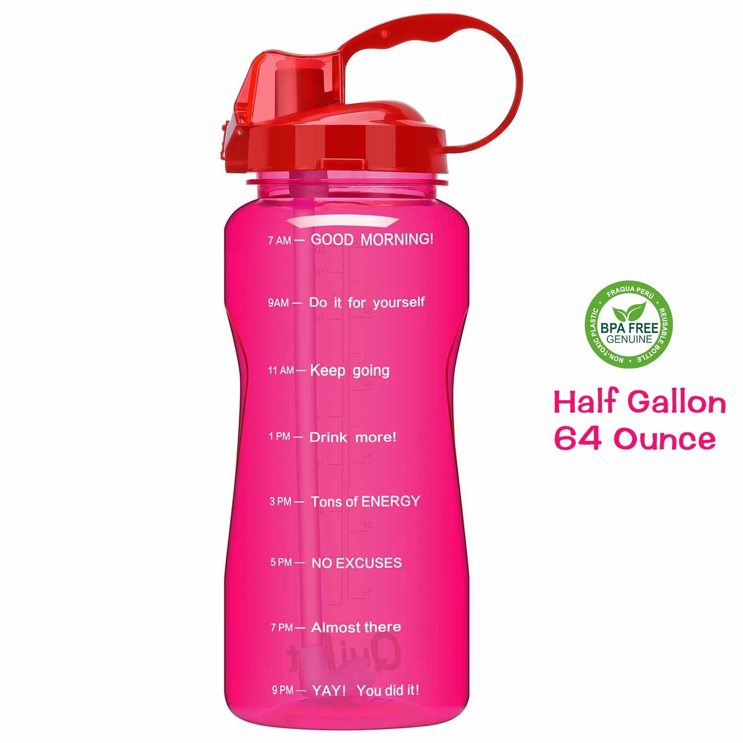 QuiFit Motivational Water Bottle