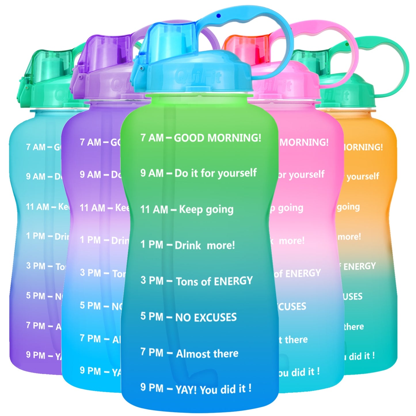 QuiFit Motivational Water Bottle